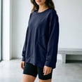 thumbnail image 5 of Nugftut Sweatshirts for Women Round Neck Long Sleeve Pullover Tops Fashion Casual Pullover Shirts, 5 of 6