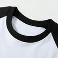 thumbnail image 5 of Generic Men's Big and Tall Casual T-Shirts Raglan Sleeve Crew Neck Loose Baseball Tops Athletic Summer Tees, 5 of 7