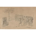 thumbnail image 2 of Josef Kriehuber 24x17 Gold Ornate Framed and Double Matted Museum Art Print Titled - Scene from Wilhelm Tell (1833), 2 of 4