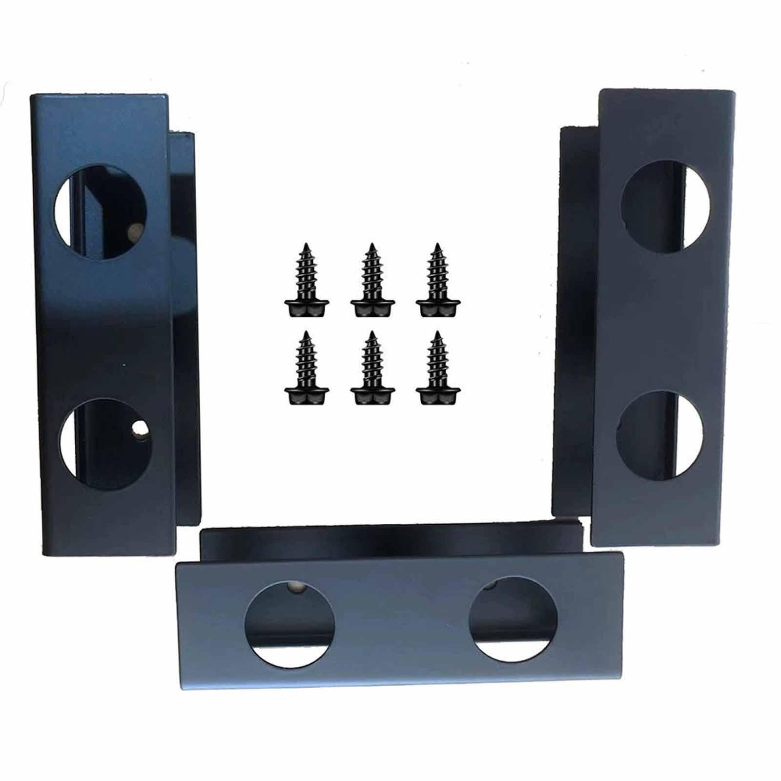 Mounting Brackets Under Desk Laptop Mount Brackets Black Durable Metal Under Desk Storage Holder for Laptop Keyboard Notebook Office Organization 1 Pack