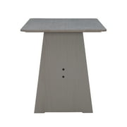 Linon Talon Pine Wood Corner Dining Nook Set with Storage in Gray Finish