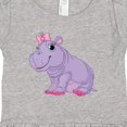 thumbnail image 4 of Inktastic Cute Purple Hippo Girls Baby Dress, 4 of 5