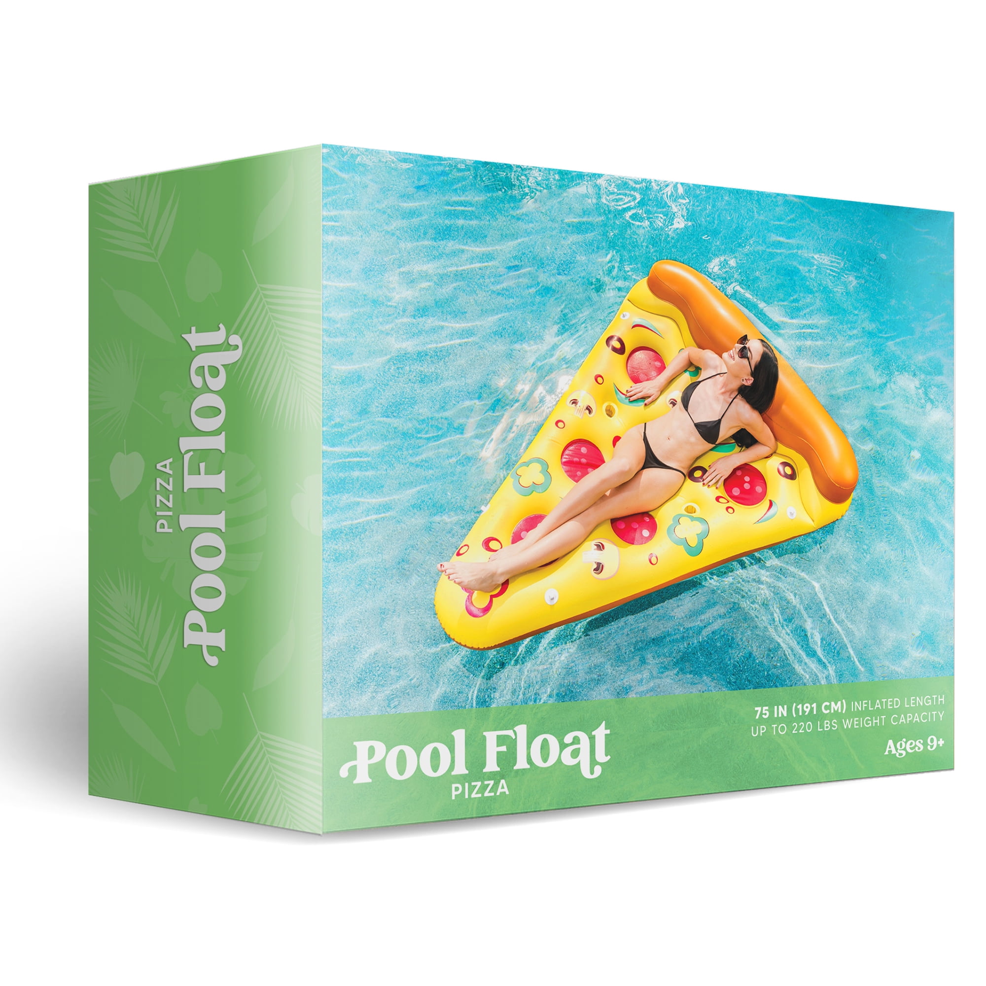 Joyfy Giant Inflatable Pizza Slice Pool Float, Floating Island, Fun Pool Floaties, Summer Pool Raft Lounge for Adults(1 Pack)