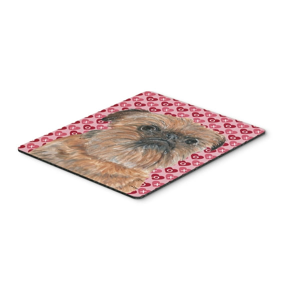 Carolines Treasures SC9558MP "Brussels Griffon Hearts and Love Mouse Pad Hot Pad or Trivet" Large multicolor