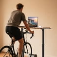 thumbnail image 3 of THAILE Treadmill Standing Desk for Walking Pads and Exercise Bikes, Height Adjustable Desk with Cup Holder, 3 of 8