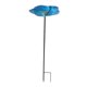 thumbnail image 4 of Bebedero para pájaros, comedero para pájaros de exterior, resistente, de metal decorativo con diseño floral. azul, 4 of 9