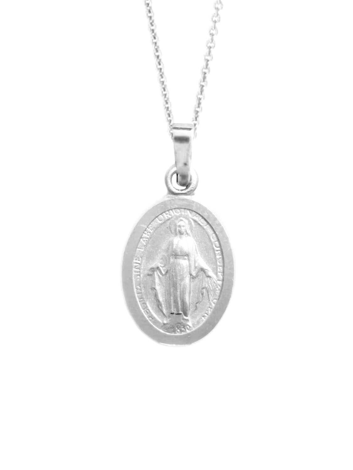 Baseball Catholic Vintage Miraculous Medal or Pendant Religious Athletics Sports Charm Metal Virgin Mary
