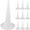 White, variant on MRLESS 10pcs Plastic Caulking Nozzle Applicator Long-Lasting Caulk Tips Convenient Caulking Finisher For Sealing And Joint Filling