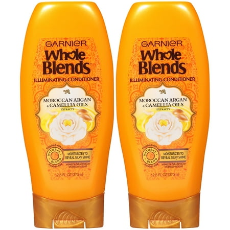 Garnier Whole Blends Conditioner with Moroccan Argan & Camellia Oils Extracts, 2 count
