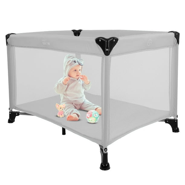 Cuna Viajera Plegable Baby Gaon GN-FBC01 Color Gris