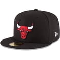 thumbnail image 3 of New Era NBA Chicago Bulls 59FIFTY Fitted Cap - Black, 3 of 3