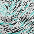 thumbnail image 1 of oneOone Cotton Flex Turquoise Blue Fabric Animal Skin Quilting Supplies Print Sewing Fabric By The Yard 40 Inch Wide, 1 of 1