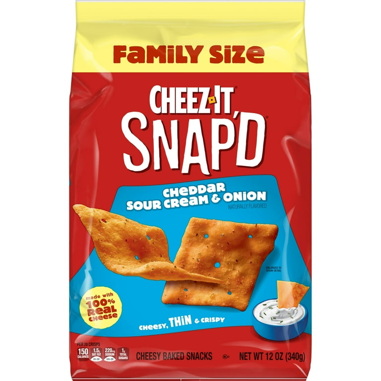 Cheez-It Snap'd Cheddar Sour Cream Onion Cheese Cracker