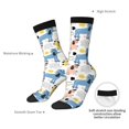 thumbnail image 4 of Picia Poodle Dog Print Athletic Socks for Men & Women – Cushioned Moisture-Wicking Crew Socks for Sports, Running, and Training, Soft & Breathable Size 5-11, 4 of 6