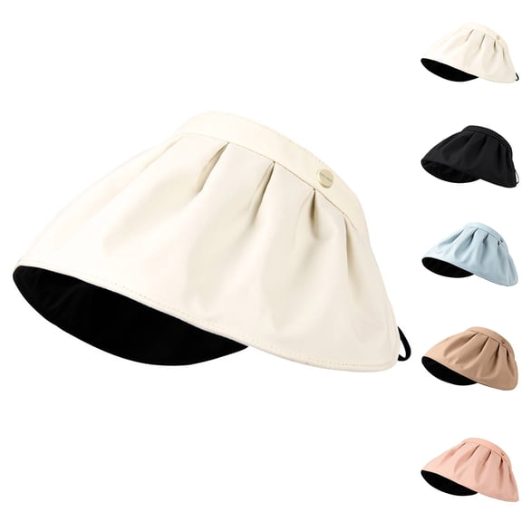 Jinhomg Women's UV Protection Hats Foldable Wide Brim Outdoor Travel Cap Lightweight Adjustable Visor Hats Travel Vacation Beach Hat Pink Free Size