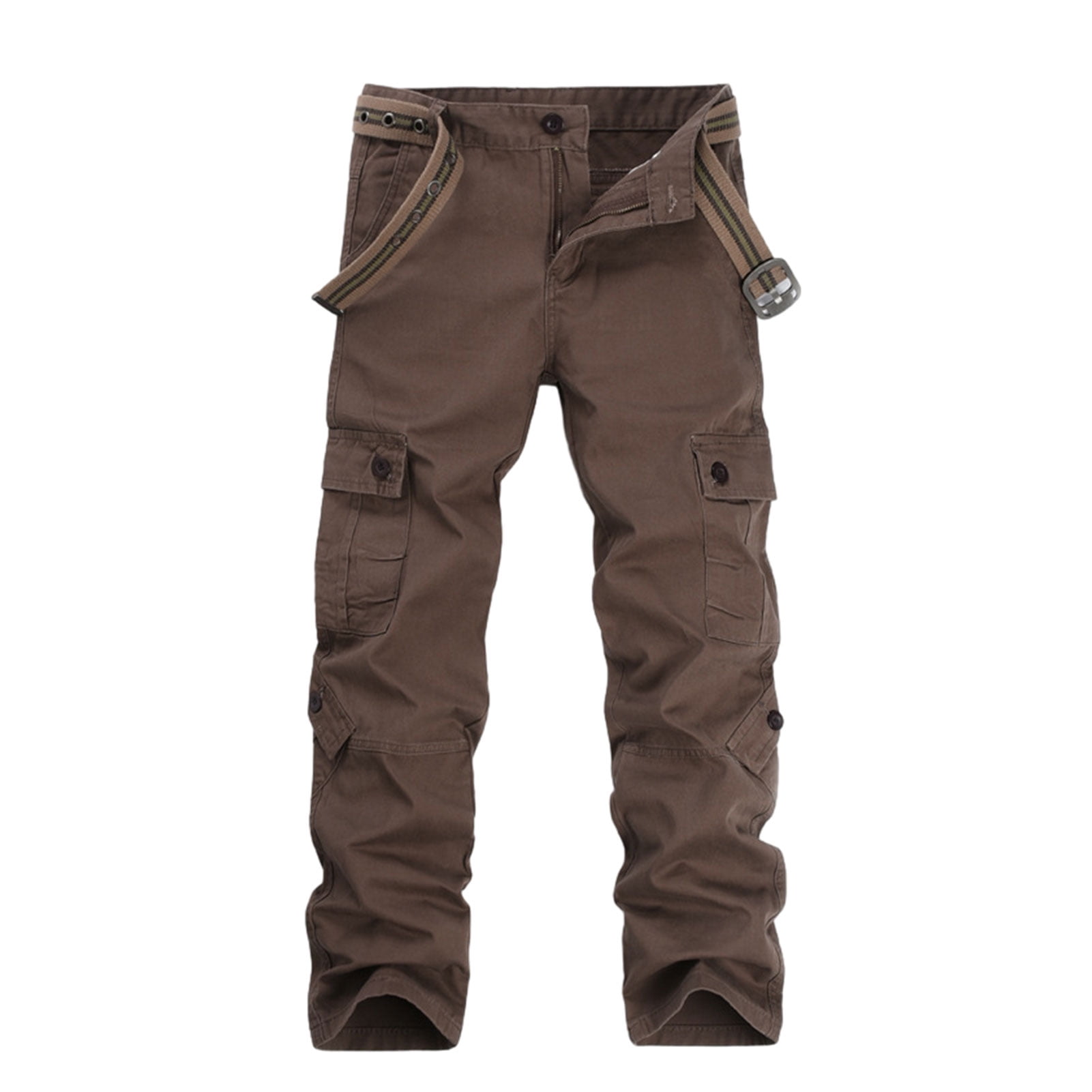 Cargo Trouser Wide Application Made With Cotton Ample Pocket Space Breathable And Comfortable Coffee 29