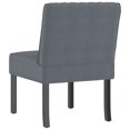 thumbnail image 3 of vidaXL Slipper Chair Dark Grey Velvet, 3 of 5