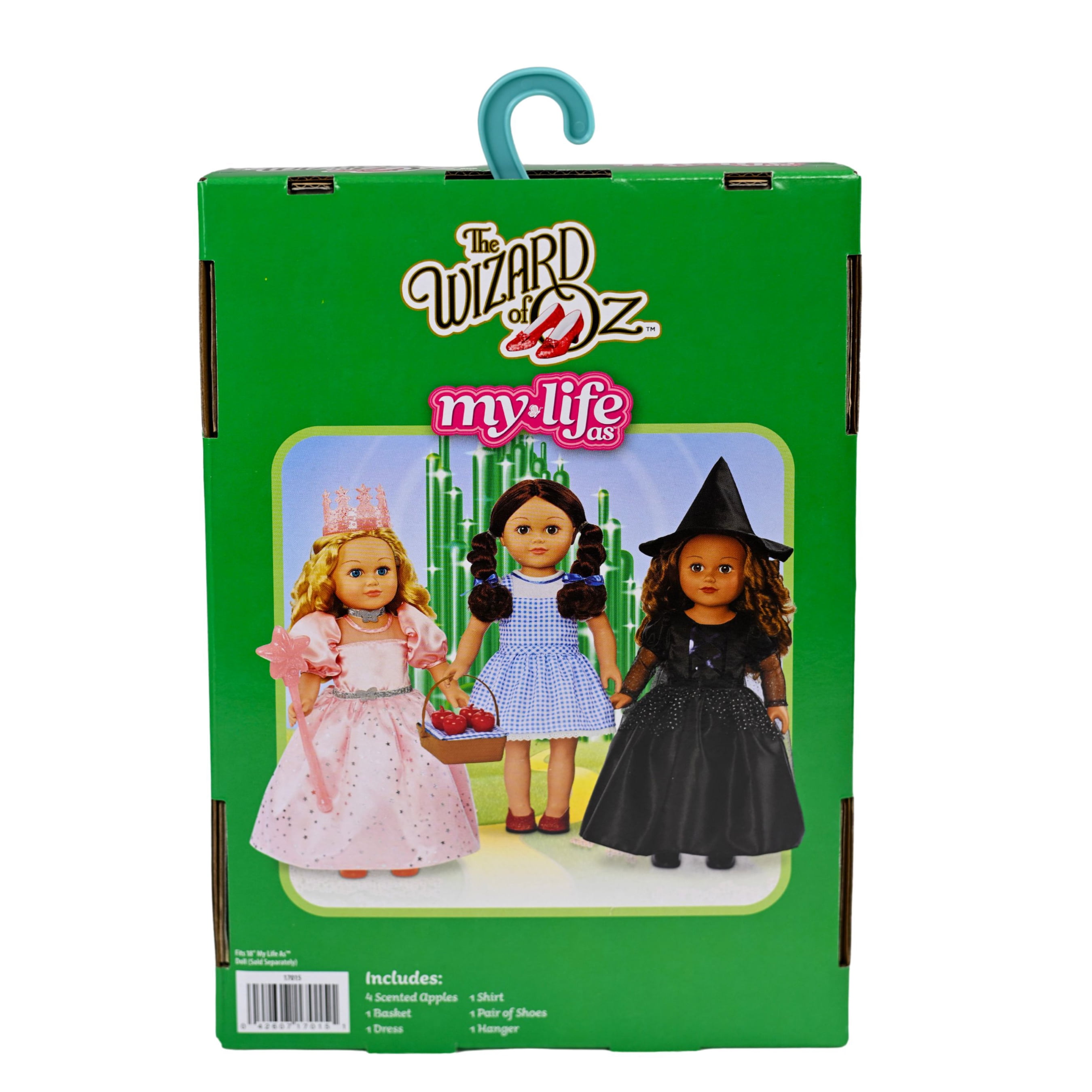 My Life As Wizard of Oz Dorothy Fashion Set for 18-inch Doll, 9 Pieces Included