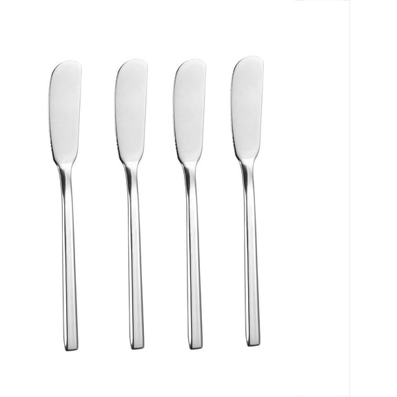 6.5-Inch Butter Spreader Stainless Steel Butter Knife Cheese Spreaders for Butter Sandwiches Cheese Breakfast, Set of 4