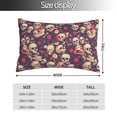 thumbnail image 2 of Pofeuu Skull rock music record Print Polyester Microfiber Plush Pillowcases, Super Soft and Cozy Pillow Case Covers with Envelop Closure（Pillow core not included）-20"x30", 2 of 6