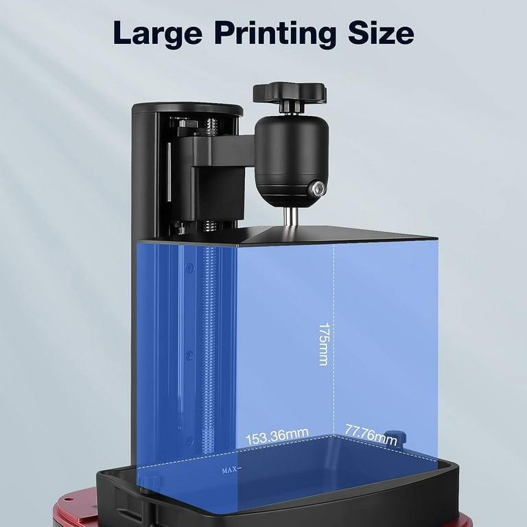 ELEGOO Mars 4 Resin 3D Printer, 7-Inch 9K Mono LCD, 6.04x3.06x6.89 inch  Build Volume 