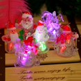 thumbnail image 1 of Transparent Santa Snowman LED Luminous Night Light Hanging Pendant  Decor, 1 of 9