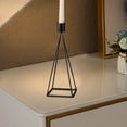 thumbnail image 6 of Candlesticks Holders Modern Geometric Design Metal Candle Holder Centerpiece For Dining Table Living Room Wedding Home Decor Sturdy Iron Construction, 6 of 6