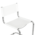 thumbnail image 4 of Breuer Chair Company Mart Stam Cantilever Side Chair w/ Chrome Steel Frame & White Bonded Leather by Furnish Theory, 4 of 7