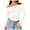 White, variant on UJNDER Women's 2025 Fashion Long Sleeve Off Shoulder Tops for Women Slim Fitted Crop Top for Fall Outfits Green L