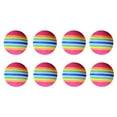 thumbnail image 3 of Miangastore 8pcs 38mm Rainbow EVA Ball Practice Indoor Training Aid Training Ball (Colorful), 3 of 8