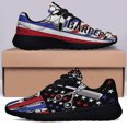 thumbnail image 3 of Barber Hair StliStBarber Salon American flag Shoes Sneakers Black Size 4.5, 3 of 7