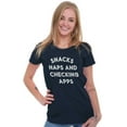 thumbnail image 4 of Snacks Naps Checking Apps Lazy Chill Womens Slim Fit Graphic Tee Brisco Brands M, 4 of 5