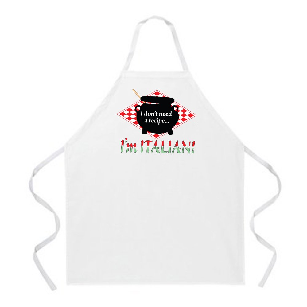 Italian Recipe Aprons by LA Imprints Novelty Gift Kitchen Bar Grill