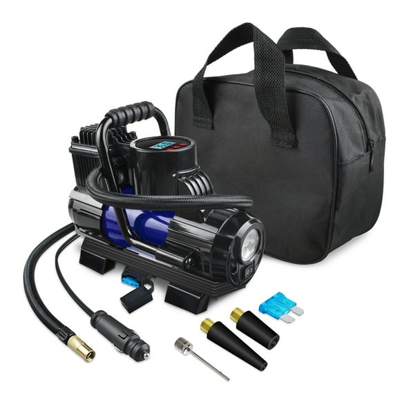 12V DC Portable 150PSI Air Compressor Car Tyre Tire Inflator Pump Auto Shut Off LED Digital Display with Carrying Bag