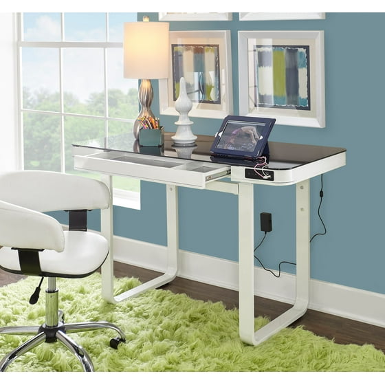 Powell Lynk Desk With Adjule Height White Powell Lynk Desk With Adjule Height White