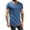 Blue, variant on Bcfgryg Summer New Casual Solid Short Sleeve Perforated T Shirt Men Men T-shirts