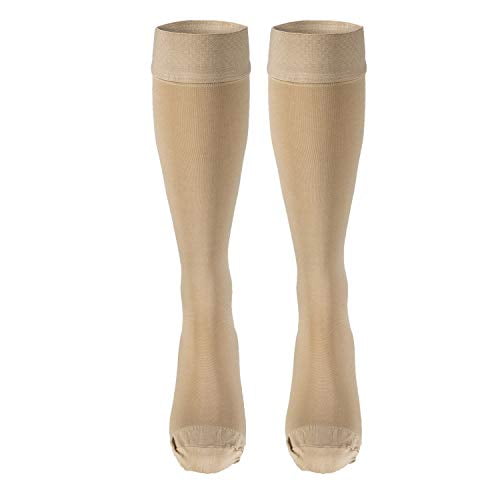 Therafirm Knee High Support Stockings - 20-30mmHg Moderate Compression  Nylons (Black, 3X-Large)