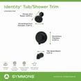 thumbnail image 5 of Symmons 6792BBZ15TRM Identity Hydromersion Tub And Shower Trim Package - Bronze, 5 of 7