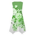 thumbnail image 5 of YDKZYMD Summer Casual Dresses for Women Floral Flowers Wedding Maxi Beach Boho Tank Dresses Hem Sundress Petite Sleeveless Midi Dress with Pockets Green L, 5 of 5