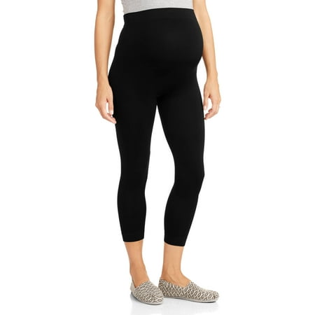 Seamless Capri Leggings - Labor of Love Maternity Over Belly Seamless Super Soft & Stretchy Capri Leggings-- Available in Plus Size