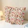 thumbnail image 3 of Jeiento Gingerbread Christmas Print Quilted Tote Bag for Women Large Capacity Shoulder Purse Handle Handbag for Holiday Shopping Work Travel Festive Gift, 3 of 7