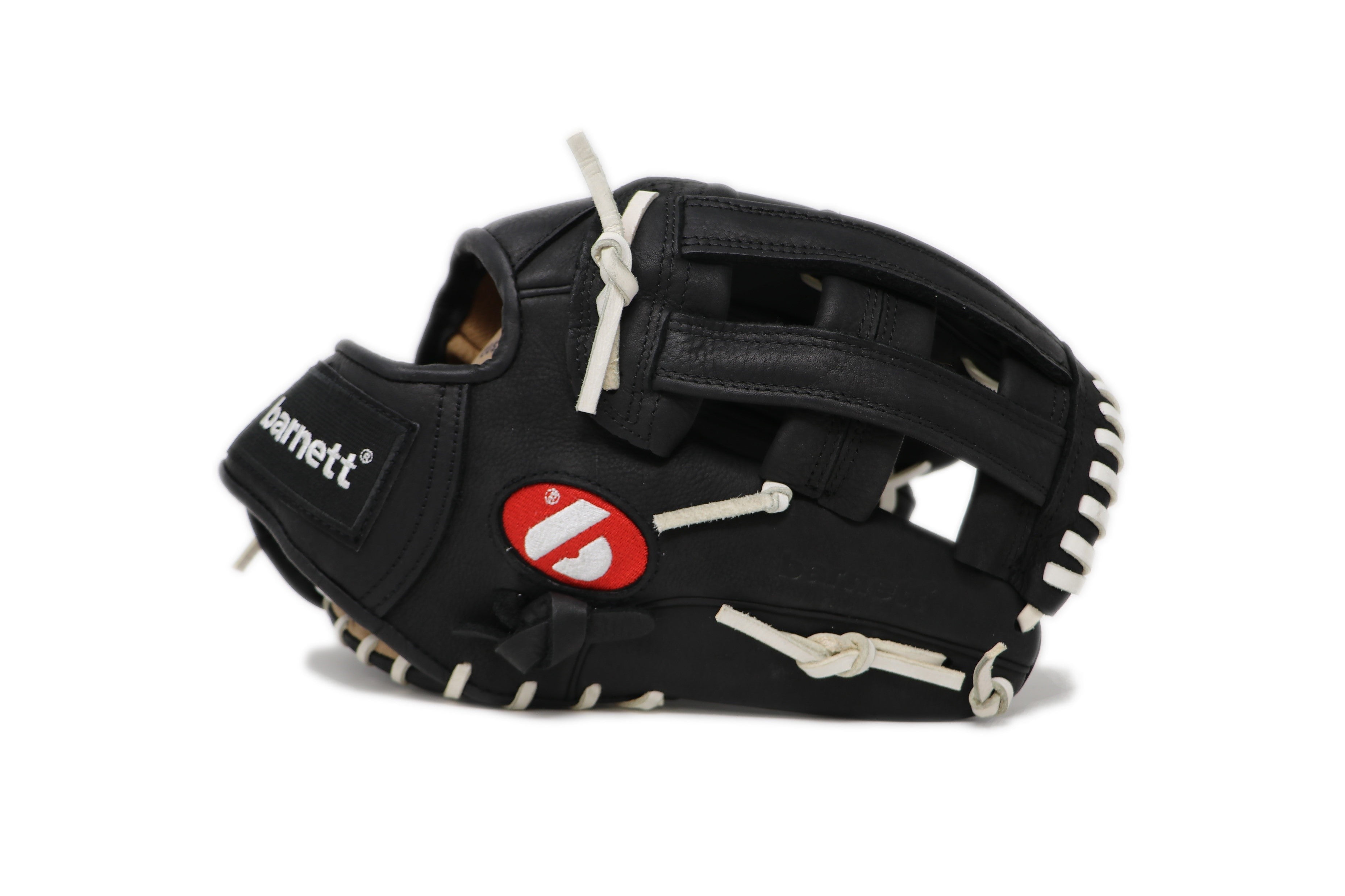 Barnett GL-127 Competition Baseball Glove, Genuine Leather, Outfield 12.7, Right Hand Throw, Black