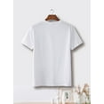 thumbnail image 2 of Men's Casual Geometric Print T-Shirt - Stretchy, Breathable Fabric, Round Neck, Short Sleeve, 2 of 7