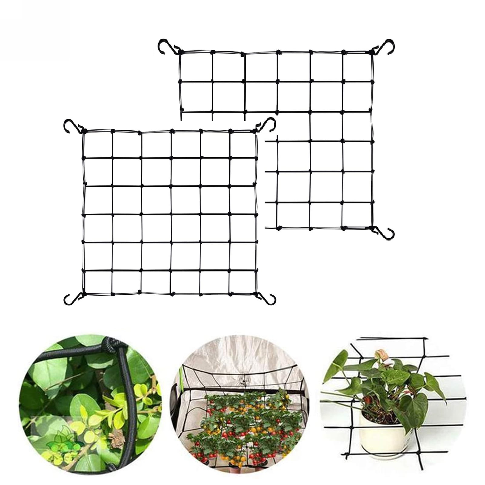 Hydroponics Grow Tent growing Bud Room Square Netting Scrog with hooks 150mm 6" 