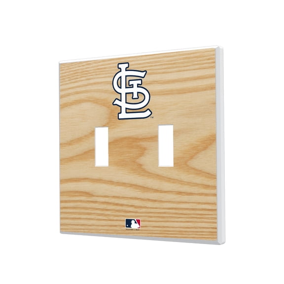 St. Louis Cardinals Baseball Bat Design Double Toggle Light Switch Plates