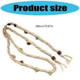 thumbnail image 5 of Jesscasday Soft Handwoven Waist Rope For Daily Wear Beaded Decoration Cream Color, 5 of 11