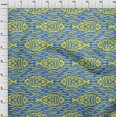 thumbnail image 4 of oneOone Polyester Spandex Blue Fabric Asian Block Fish Sewing Craft Projects Fabric Prints By Yard 56 Inch Wide, 4 of 4