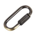 thumbnail image 1 of Unique Bargains 4mm Oval Shape Quick Link Screw Lock Chain Connector Bronze 10 Pack, 1 of 5