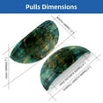 thumbnail image 2 of PhooArto 6 Pcs Cup Drawer Pulls, Sea Turtle on Teal Wooden Shell Shape Handles Cabinet Knobs for Dresser Cupboard Closet Wardrobe with Screws, 2 of 7