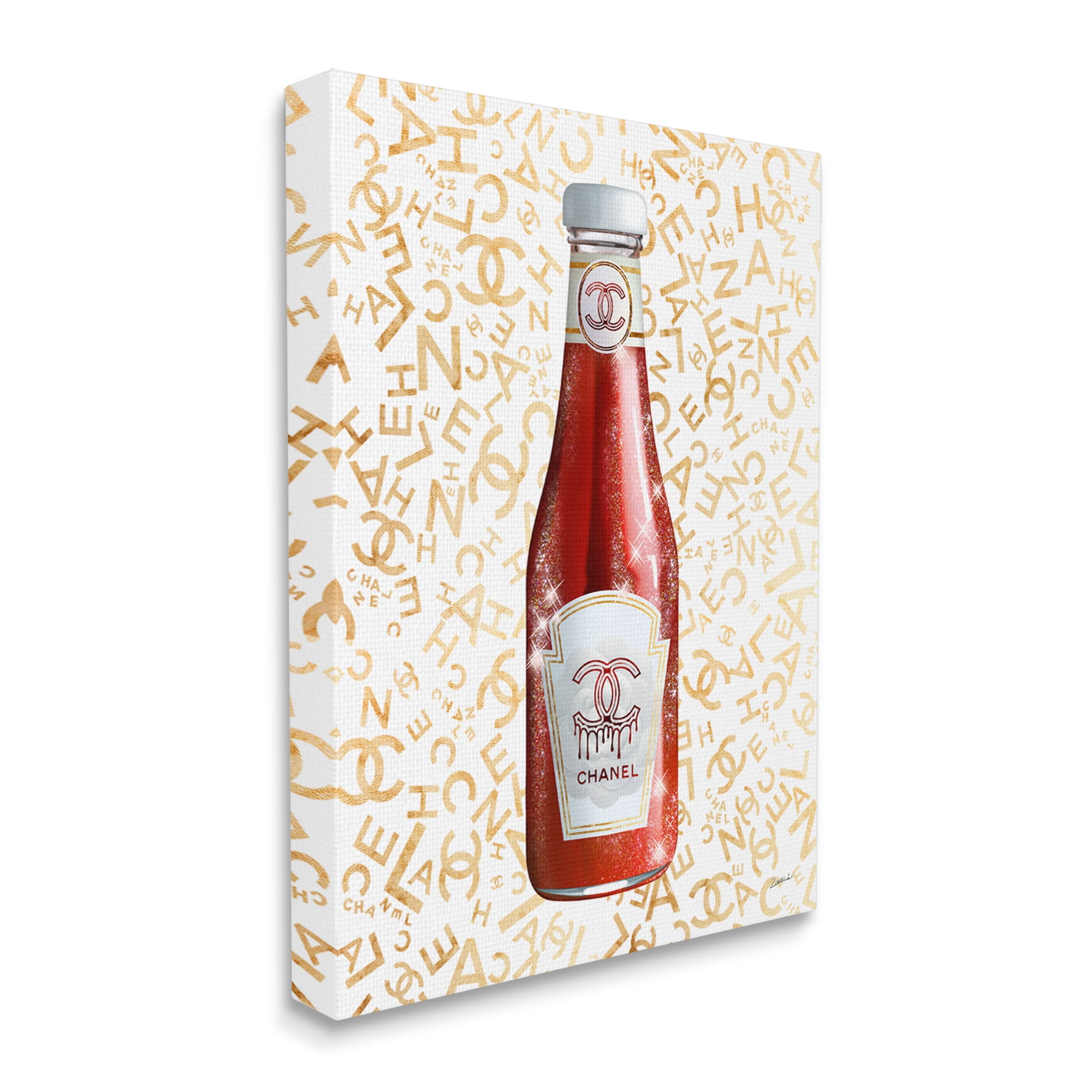 Stupell Industries Trendy Diner Ketchup Condiment Luxury Fashion Pattern Graphic Art Gallery Wrapped Canvas Print Wall Art, Design by Ziwei Li